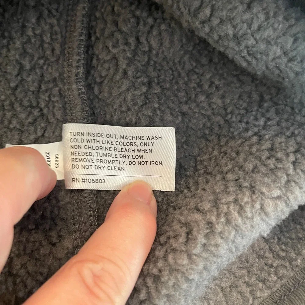 Duluth Trading Co Mens 3XL Gray Sweater Fleece Vest Sherpa Lined Full Zip Relax